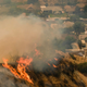 Flame and smoke rise from a brushfire on the hillside in Burbank, Calif., Saturday, Sept. 2, 2017. Fire weather will return the region this weekend. Photo: AP